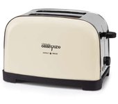Orbegozo Tov 5210 Tostadora Vintage - Potencia 750-850w - 7 Niveles de Tostado - Función Descongelado y Recalentar - Carcasa de Acero Inoxidable - Tacto Frío - Autocentrado del Pan - Bandeja Recogemigas