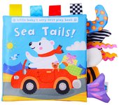 Animal Tail Cloth Book Tear Can Bite Pop-up Book Educational Enlightenment Early Education Infant Cognitive Toys 0-3 Years Old