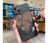 Planes World Map Travel Phone Case For iPhone 15 Pro Max Cases iPhone 14 13 12 11 XS XR X 7 8 Plus SE 2022 Shockproof Soft Cover