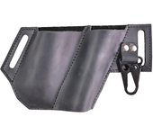 Genuine Leather EDC Multitool Plier Sheath, Waist Belt Pouch, Tactical Multi Tool Folding Knife, Flashlight Holder for Leatherma
