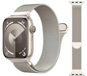 Correas de reloj compatibles con Apple Watch de 38 mm, 40 mm y 41 mm para mujeres y hombres. Correas magnéticas para iWatch Series 9, 8, 7, 6, 5, 4, 3 SE (Starlight).