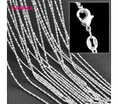 5PCS Solid 925 Sterling Silver Stamp Jewelry Chains Necklace with Lobster Clasps fit Men Women Pendant 18 Designs 16-30 Inch