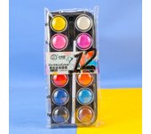 12/18/24/36Colors Solid Watercolor Paint Set Metallic Glitter Plastic Box Watercolor Pigment Painting Pigment Set Students