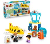 LEGO® DUPLO® Mi Ciudad Primera Vez en el Aeropuerto Juguete para Construir y Jugar con Imaginación, Regalo para Bebés de 2 Años o Más, con un Modelo de un Avión y 2 Figuras 10443
