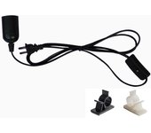E27 Lamp Bases Pendant Lights 1.8m Power Cord Cable EU/US Plug  Adapter With Switch Wire For Socket Hold