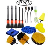 UNTIOR Electric Drill Brush Attachment Set Power Scrubber Brush Car Polisher Kitchen Bathroom Cleaning Tool Car Detailig Brushes