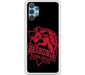 Funda original compatible con Samsung Galaxy A32 - Baskonia escudo rojo fondo negro
