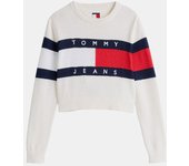 TOMMY HILFIGER DW0DW19335 Jersey Manga larga Mujer Beige