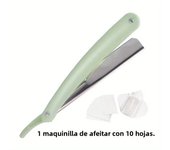 High-Quality Traditional Men's Razor Stainless Steel Manual Straight Side Shaver Holder Beard and Facial Epilator Hairdresser