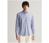 GANT CAMISA GANT POPLIN RAYA FINA AZUL