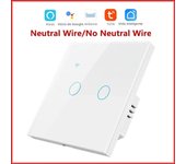 Smart Switch EU WiFi Smartlife Neutral Wire/No Neutral Wire Touch Light Switch 220V Works With Alexa Google Home 1/2/3/4 Gang