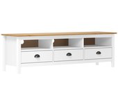 Mueble TV combinadoMueble de TV Hill madera maciza de pino blanco 158x40x47 cm