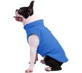 Fleece Vest Dog Sweater Warm Pullover Fleece Dog Jacket with Leash Ring Winter Pet Clothes for Small Dogs Cats Boy or Girl