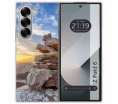 Tumundosmartphone Funda Carcasa Dura para Samsung Galaxy Z Fold 6 5G diseño Sunset Dibujos
