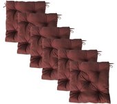 MORE FREE-Cojines para Silla，Cojin de Asiento Decorativo Funda de Poliéster y Relleno de Fibra Hueca 45x45x5cm,Ideal para Comedor, Terraza, Salón y Restaurante