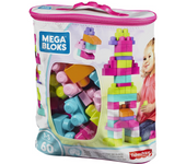 Bolsa Construccion Mega blocks 60 Piezas Rosa (Mattel DCH54)