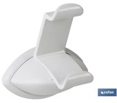 Cofan Percha Colgador Baño Daura ABS Blanco Resistente
