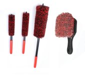 UNTIOR Auto Wheel Detailing Brush Bendable Wheel Woolies Car Cleaning Tools for Car Rim Tire Cleaning Automobile Wheel Brushes