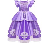 Disfraz de Rapunzel Princesa Sofía para niñas, para cumpleaños, Navidad, Halloween, cosplay, carnaval, fiesta de disfraces, vestido de baile