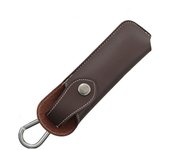 Flashlight Belt Loop Case Holder Leather Knife Sheath Protective Cover Pocket Hunt Camp Outdoor Carry Equipment