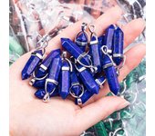 Natural Stone Crystal Hexagonal Point Pendants Quartz Bullet Hexagonal Pendulum Reiki Chakra DIY Jewelry Necklace Accessories