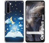 Tumundosmartphone Funda Gel Tpu para OnePlus Nord diseño Libro Cuentos Dibujos