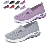 Zapatillas de punto cómodas y transpirables para mujer, zapatillas de punto para mujer, zapatos anchos transpirables para mujer