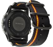 Correa de Nylon para Garmin Fenix 8 - 51mm / Fenix 7X Pro / Fenix 6X Pro / Enduro 3 / Epix 2 Pro 51mm, Brazalete Bandera de España Conectores Quickfit 26mm