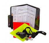Softee SET ARBITRO SENCILLO - BáSICOS IMPRESCINDIBLES - TARJETAS AMARILLA Y ROJA - SILBATO LáPIZ Y LIBRETA