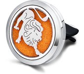 Refillable Car Air Freshener Smell Perfume Diffuser Clip Auto Vent Essential Oil Stainless Steel Locket Interior Accessories