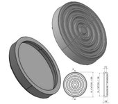 JOMAFA - Taco De Goma Para Elevador 124mm Diametro Corghi, Romeico, HH Intertech, Grazia, Bright - 10319