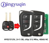 jingyuqin 3buttons For Lexus ES300 FJ GX470 HYQ1512V LX470/570 RX300 GS300 IS200 Car Key 312Mhz 4D68/4C Chip