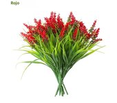 5/8/12pcsArtificial Plants-UV-Resistant Faux Monkey Grass Plastic Flower Shrubs - Home and outdoor courtyard wedding party decor