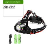 10000000LM Powerful Headlamp High Power LED Headlight 3 Modes Head Flashlight With Warning Light Camping Fishing Hunting Lights