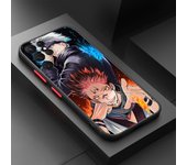 Jujutsu Kaisen Anime For Samsung S23 S22 S21 S20 FE S10 S9 Note 20 10 Ultra Lite Pro Plus Frosted Translucent Phone Case