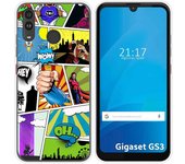 Funda Silicona para Gigaset GS3 diseño Comic Dibujos