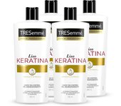 TRESemmé Acondicionador Liso Keratina 685ml - Pack de 4
