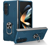 Shockproof Armor Car Ring Stand Phone Case for Samsung Galaxy Z Fold Flip 6 5 4 3 2 1 5G Magnetic Finger Ring Camera Lens Case