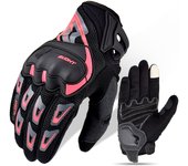 SUOMY Lady Summer Motorcycle Gloves Women Teens Girls Full Finger Moto Racing Touch Screen Motocross Gloves Female Pink S-XXL
