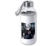 MERCHANDMANIA BIDON DE 420 ML CON FUNDA DE NEOPRENO personaje videojuego chica mujer siniestra rpg tapon seguridad