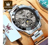 OLEVS Automatic Mechanical Watch for Men TOP Brand Original Stainless Steel Luminous Waterproof Date Man Wrist Watch Luxury Set
