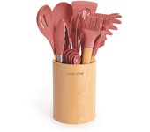 CREATE - Set de utensilios de cocina de silicona y madera - KITCHENWARE STUDIO