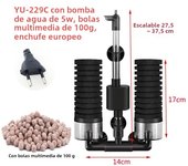Aquarium Filter With Water Pump For Fish Tank Air Pump Skimmer Biochemical Sponge Filter Aquarium Bio Filters Filtro Aquario New