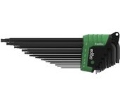 Wiha Juego de Llaves Allen en Soporte Ergostar TORX® con Cabeza Esférica, de 14 Unid., Acabado en Oxidación Negra en Blíster