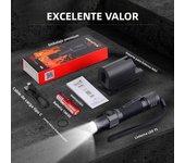 UltraFire T5 Army Tactical Flashlight 1800 Lumens Powerful Type C USB Rechargeable 18650 LED Rechargeable Military Tactical Lamp