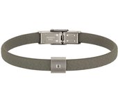 Pulsera Breil Hombre TJ2402 Cuero Negro 20CM