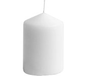 Pack x 3 unidades Vela Natural sin Aroma Combustión 45 horas BLANCO Alto 10cm - SpazioLuzio