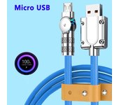 Micro USB 120W 3A Elbow Fast Charging Data Cable Cord For Playing Game For Samsung Galaxy S7 S5 Xiaomi Android Charge Usb Cord