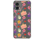 Funda Silicona Antigolpes para Motorola Edge 30 Neo 5G diseño Dulces 01 Dibujos