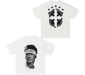 Cristiano Ronaldo Football Superstar Super Fashion Printed Short Sleeve T-shirt Men Distress American